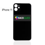 iPhone 11 Back Glass (Big Camera Hole) (Black)