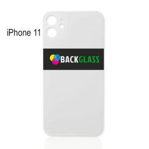 iPhone 11 Back Glass (Big Camera Hole) (White)