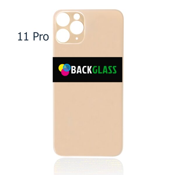 iPhone 11 Pro Back Glass - (Big Camera Hole) (Gold)