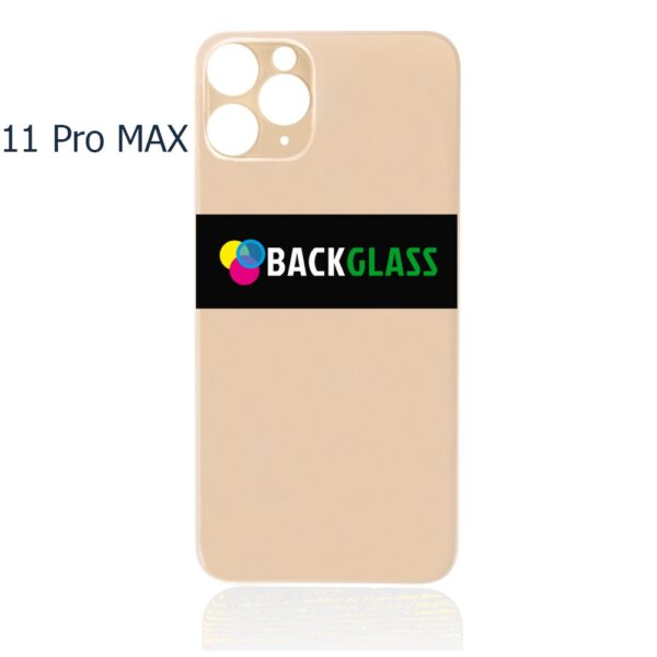 iPhone 11 Pro Max Back Glass - (Big Camera Hole) (Gold)