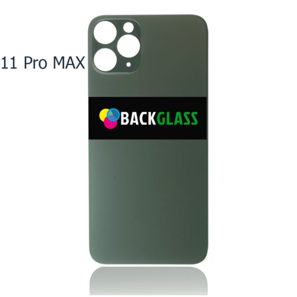 iPhone 11 Pro Max Back Glass - (Big Camera Hole) (Midnight Green)