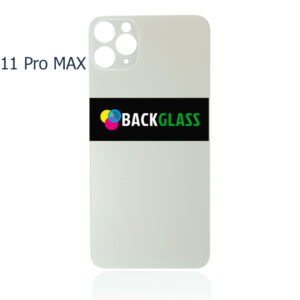 iPhone 11 Pro Max Back Glass -  (Big Camera Hole) (White)