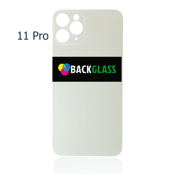 iPhone 11 Pro Back Glass - (Big Camera Hole) (White)