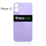 iPhone 12 Back Glass (Large Camera Hole) (Purple)
