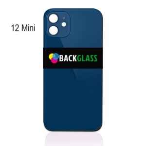 iPhone 12 Mini Back Glass (Large Camera Hole) (Blue)