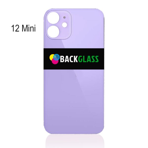 iPhone 12 Mini Back Glass (Large Camera Hole) (Purple)