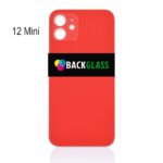 iPhone 12 Mini Back Glass (Large Camera Hole) (Red)