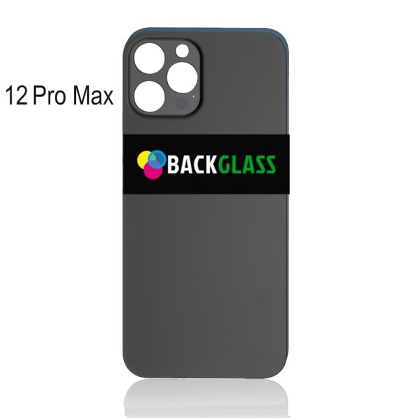 iPhone 12 Pro Max Back Glass (Large Camera Hole) (Graphite)