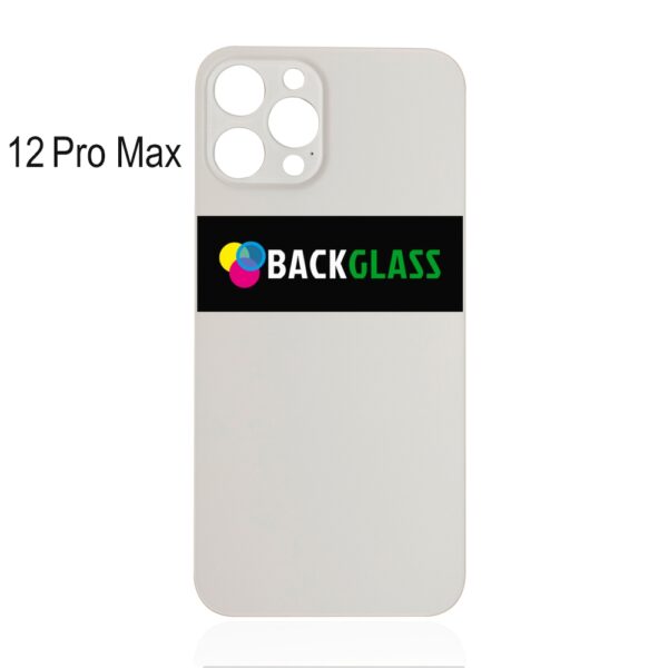 iPhone 12 Pro Max Back Glass (Large Camera Hole) (Silver)