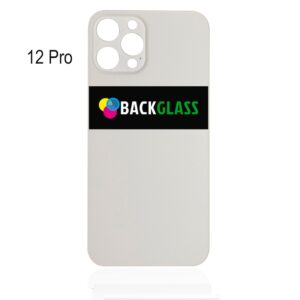 iPhone 12 Pro Back Glass (Large Camera Hole) (Silver)