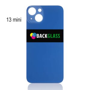 iPhone 13 Mini Back Glass (Large Camera Hole) (Blue)