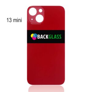 iPhone 13 Mini Back Glass (Large Camera Hole) (Red)