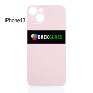 iPhone 13 Back Glass (Large Camera Hole) (Pink)