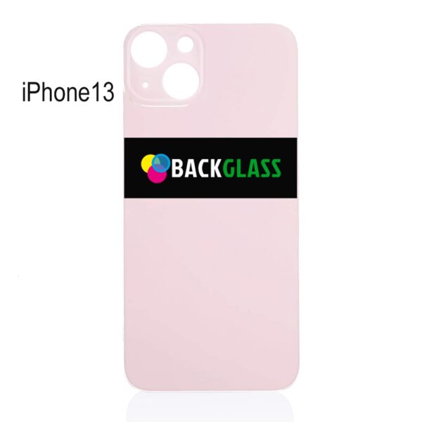 iPhone 13 Back Glass (Large Camera Hole) (Pink)