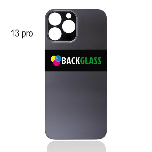 iPhone 13 Pro Back Glass (Large Camera Hole) (Graphite)