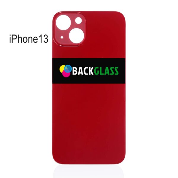 iPhone 13 Back Glass (Large Camera Hole) (Red)