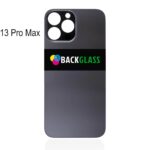 iPhone 13 Pro Max Back Glass (Large Camera Hole) (Graphite)
