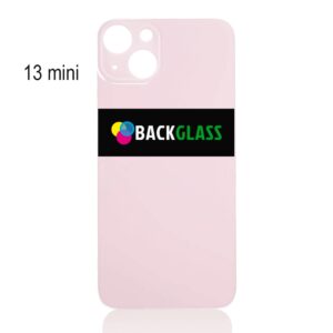 iPhone 13 Mini Back Glass (Large Camera Hole) (Pink)