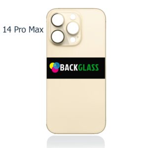 iPhone 14 Pro Max Back Glass (Large Camera Hole) (Gold)