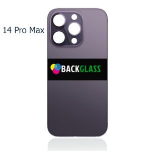 iPhone 14 Pro Max Back Glass (Large Camera Hole) (Purple)