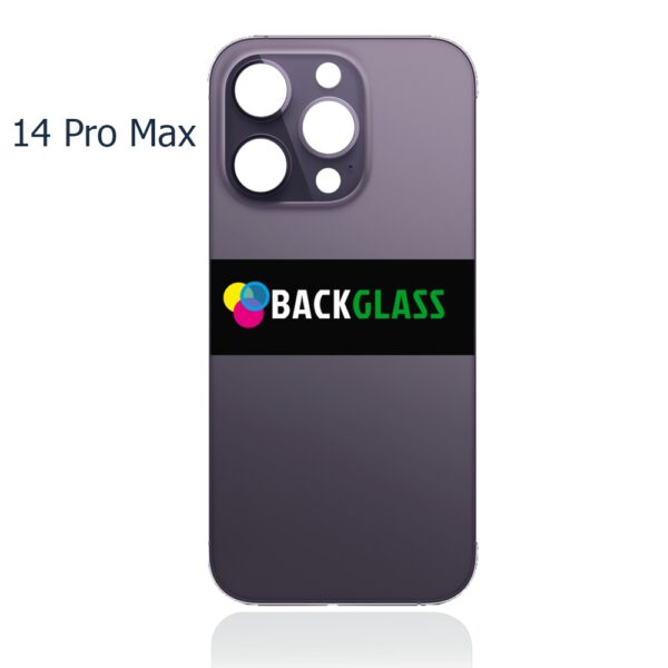 iPhone 14 Pro Max Back Glass (Large Camera Hole) (Purple)
