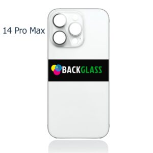 iPhone 14 Pro Max Back Glass (Large Camera Hole) (White)