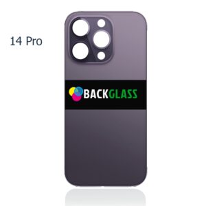 iPhone 14 Pro Back Glass (Large Camera Hole) (Purple)