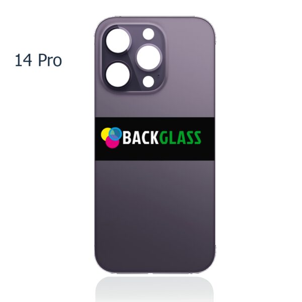 iPhone 14 Pro Back Glass (Large Camera Hole) (Purple)