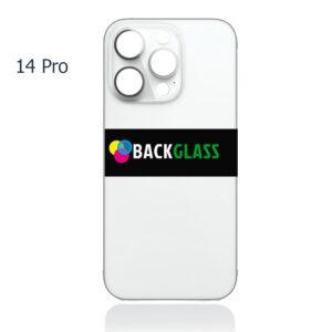 iPhone 14 Pro Back Glass (Large Camera Hole) (White)