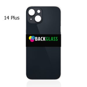 iPhone 14 Plus Back Glass (Large Camera Hole) (Black)