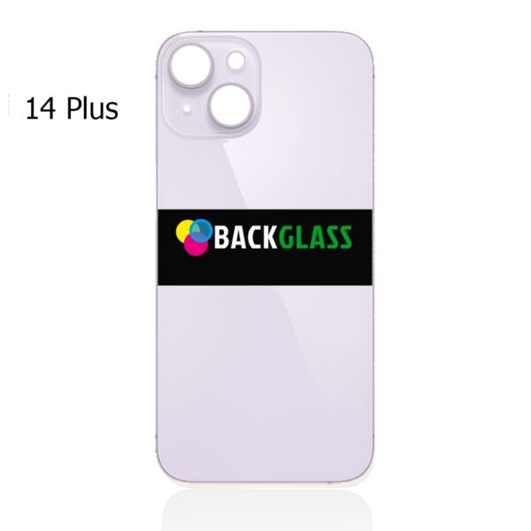 iPhone 14 Plus Back Glass (Large Camera Hole) (Purple)