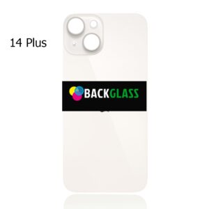 iPhone 14 Plus Back Glass (Large Camera Hole) (White)