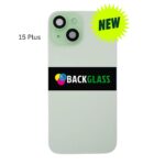 iPhone 15 Plus Back Glass With Metal Plate (Green)