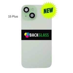 iPhone 15 Plus Back Glass With Metal Plate (Green)