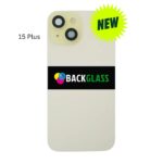 iPhone 15 Plus Back Glass With Metal Plate (Yellow)