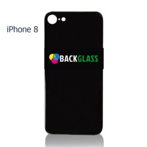 iPhone 8 Back Glass – (Big Camera Hole) (Black)