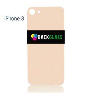 iPhone 8 Back Glass – (Big Camera Hole) (Gold)