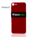 iPhone 8 Back Glass – (Big Camera Hole) (RED)