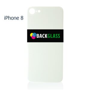 iPhone 8 Back Glass – (Big Camera Hole) (White)