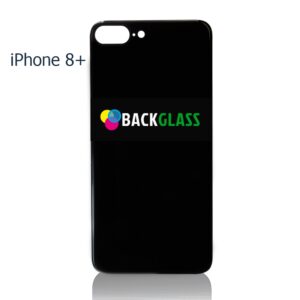 iPhone 8 Plus Back Glass – (Big Camera Hole) (Black)