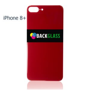 iPhone 8 Plus Back Glass – (Big Camera Hole) (RED)