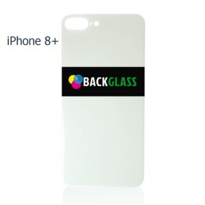 iPhone 8 Plus Back Glass – (Big Camera Hole) (White)