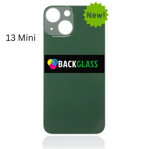 iPhone 13 Mini Back Glass (Large Camera Hole) (Green)