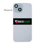 iPhone 15 Back Glass With Metal Plate (Blue)