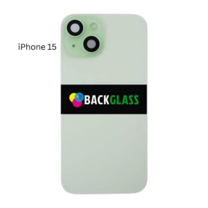 iPhone 15 Back Glass With Metal Plate (Green)
