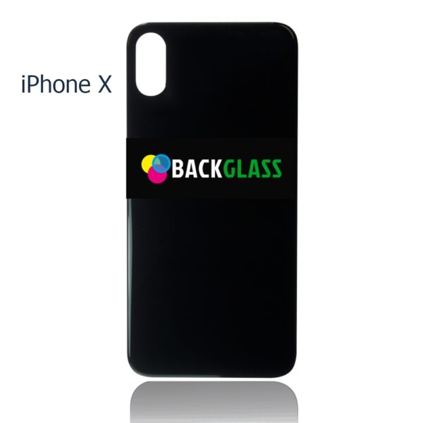 iPhone X Back Glass – (Big Camera Hole) (Black)