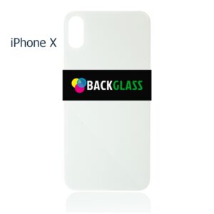 iPhone X Back Glass – (Big Camera Hole) (White)