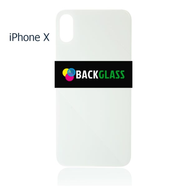 iPhone X Back Glass – (Big Camera Hole) (White)