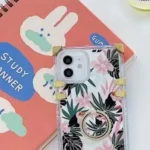 Spring Floral Fashion Shockproof  Phone Case (Blue)