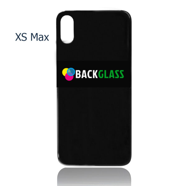 iPhone Xsmax Back Glass - (Big Camera Hole) (Black)
